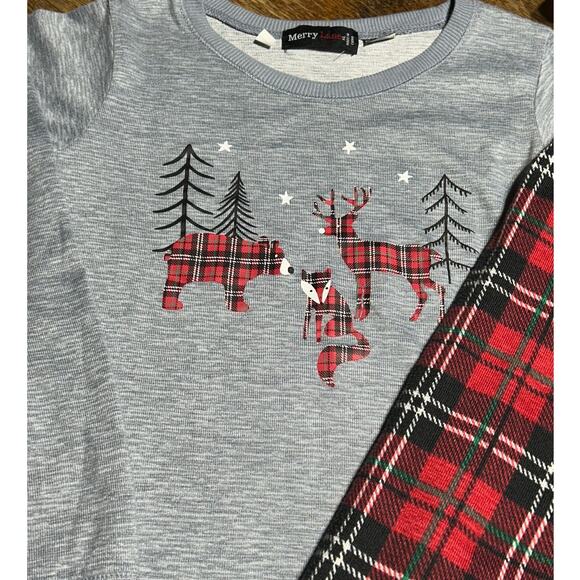 Merry Lane Christmas Tree pajama set boys size youth xl - Picture 2 of 5